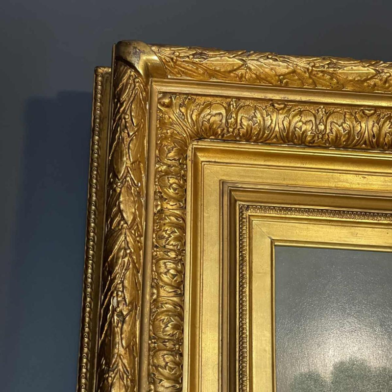 HENRI ROBBE " Bouquet de Fleurs " nature morte, huile panneau, ca 1840