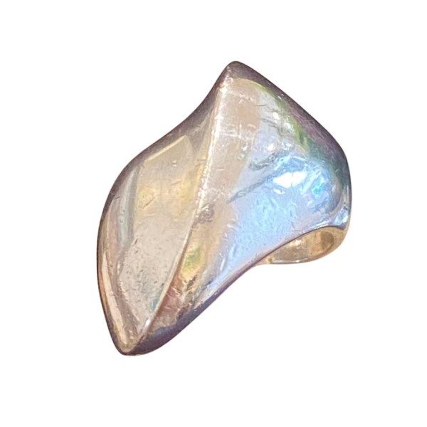 Nanna Ditzel pour Goerg Jensen, bague N°91 en argent massif, Danemark ca 1960