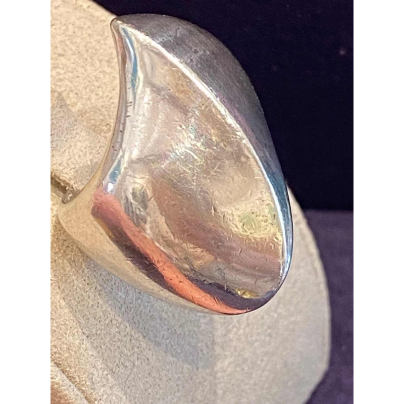 Nanna Ditzel pour Goerg Jensen, bague NÂ°91 en argent massif, Danemark ca 1960