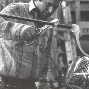 Fulvio Bianconi, Venini Murano, Zanfirico filigraan witte bolvaas, 1950/60