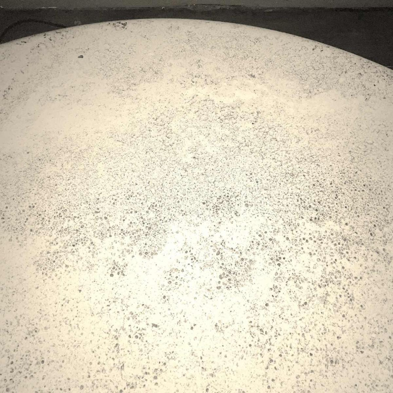 Angelo Mangiarotti for Up&Up, round travertine coffee table, central cylindrical base, 1970s