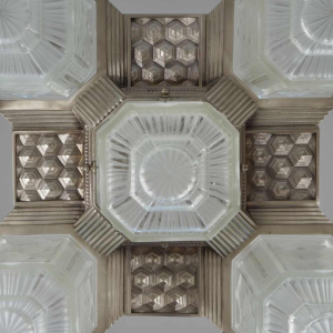 Hettier & Vincent : French art deco chandelier ... 1930 France