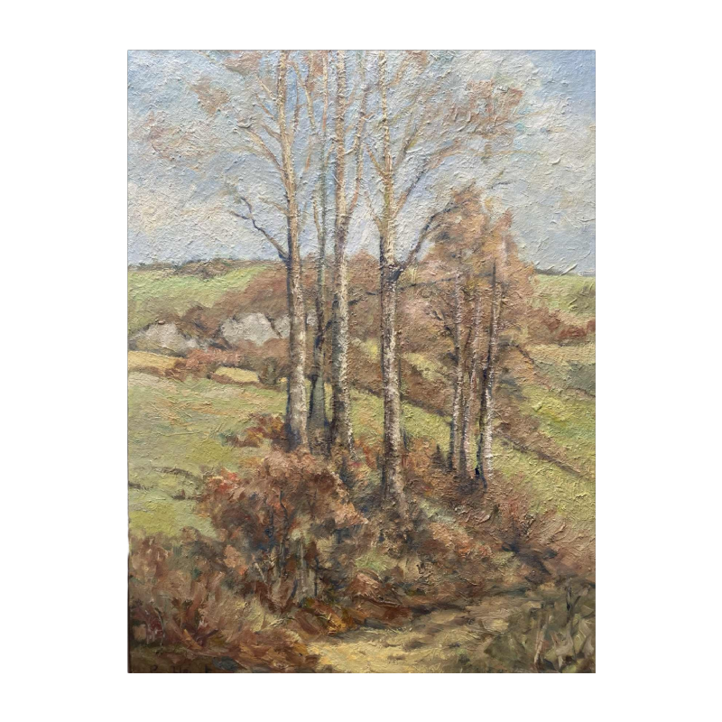 Richard Heintz 'Paysage' tableau huile sur toile