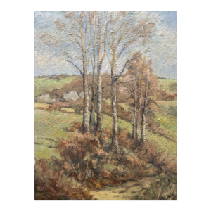 Richard Heintz 'Landschap' schillderij olieverf op doek