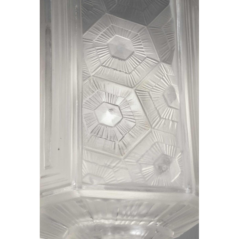 Hettier & Vincent : French art deco chandelier ... 1930 France