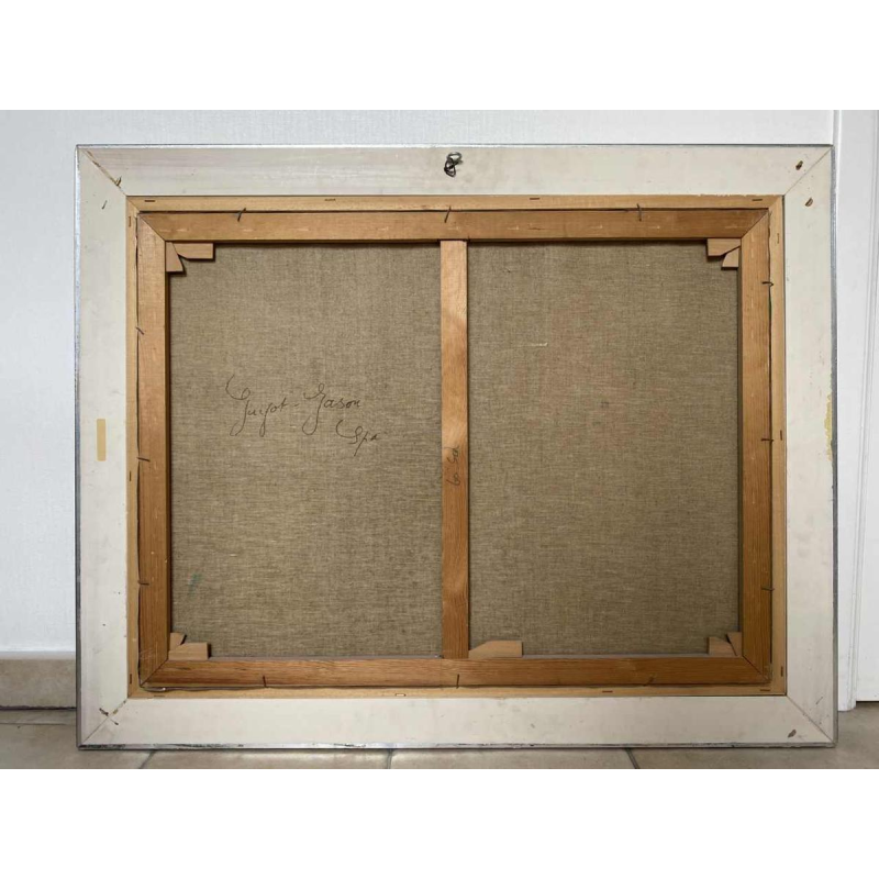 Guy Mytych 'Portrait de femme' peinture huile sur toile, 1981