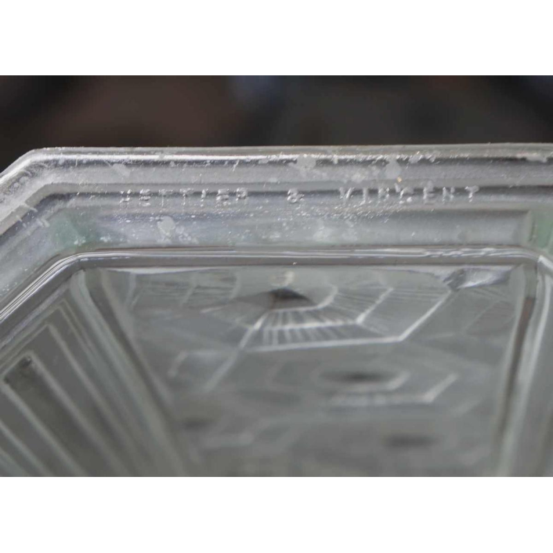 Hettier et Vincent : lustre art déco. France 1930