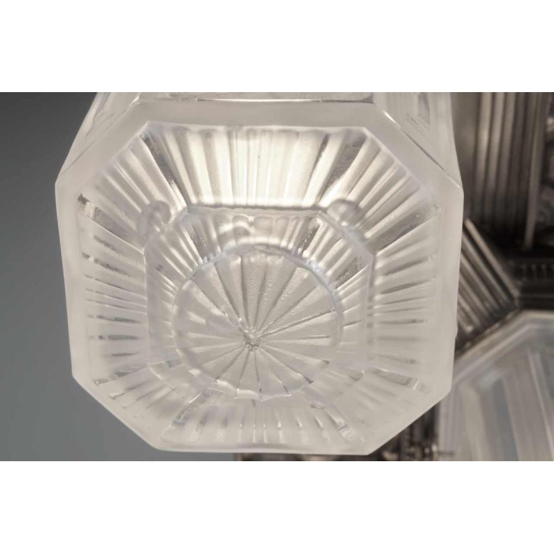 Hettier et Vincent : lustre art déco. France 1930