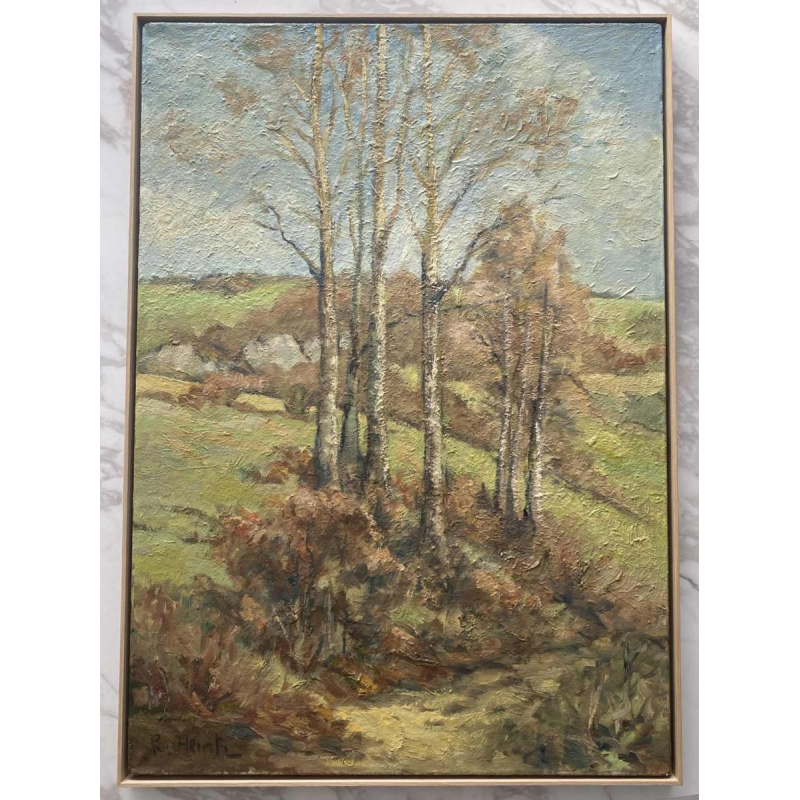 Richard Heintz Landscape painting oil on canvas