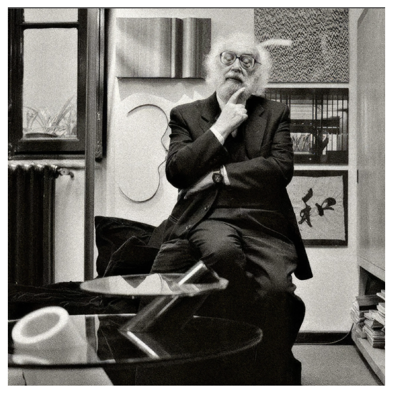 Angelo Mangiarotti pour Up&Up, table basse ronde en travertin, pied cylindrique central, 1970s