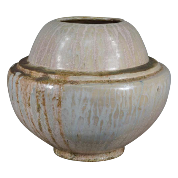 Roger Guérin : grand vase art deco, pièce unique, grès de Bouffioulx