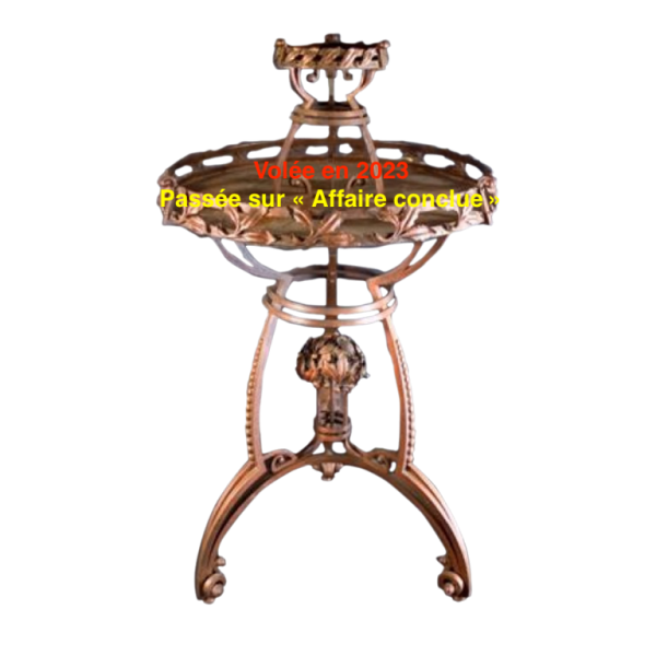 Sellette Jardinière Art Nouveau Sécessionniste, fer forgé - Wiener Werkstatten