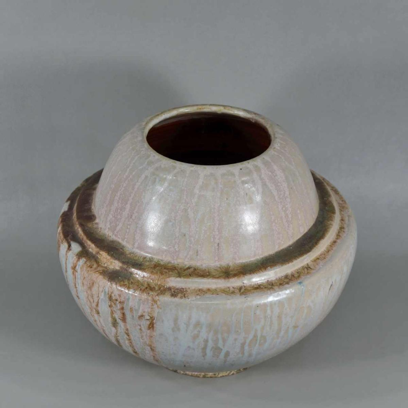 Roger Guérin : grand vase art deco, pièce unique, grès de Bouffioulx