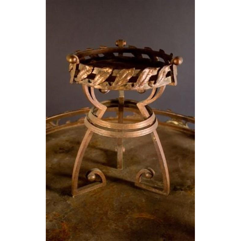 Sellette Jardinière Art Nouveau Sécessionniste, fer forgé - Wiener Werkstatten