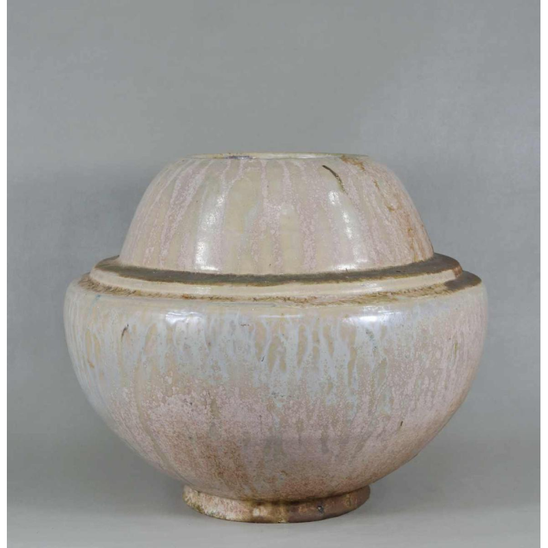 Roger Guérin : grand vase art deco, pièce unique, grès de Bouffioulx