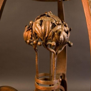 Sellette Jardinière Art Nouveau Sécessionniste, fer forgé - Wiener Werkstatten