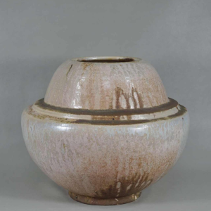 Roger Guérin : grand vase art deco, pièce unique, grès de Bouffioulx