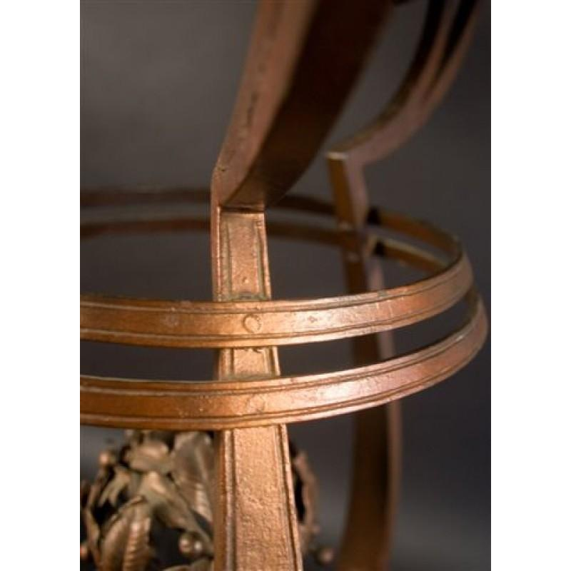 Large Wrought iron Secessionist Jugendstil Sellette Flower table - circa 1900