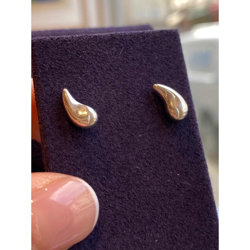 Elsa Peretti (1940-2021) voor Tiffany & Co, "Tranen" zilver oorbellen