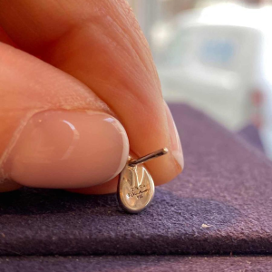 Elsa Peretti (1940-2021) voor Tiffany & Co, "Tranen" zilver oorbellen