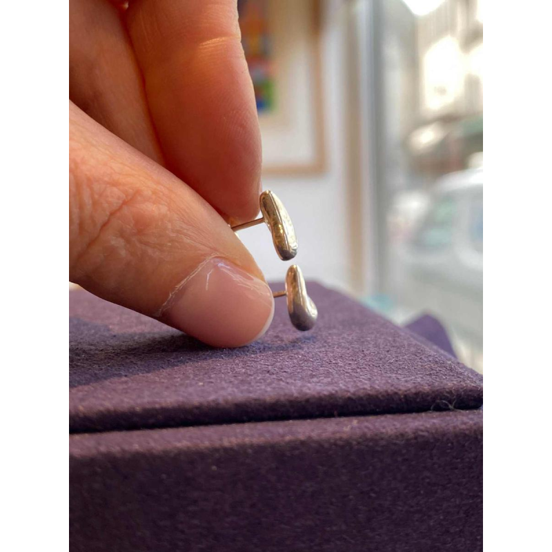 Elsa Peretti (1940-2021) voor Tiffany & Co, "Tranen" zilver oorbellen