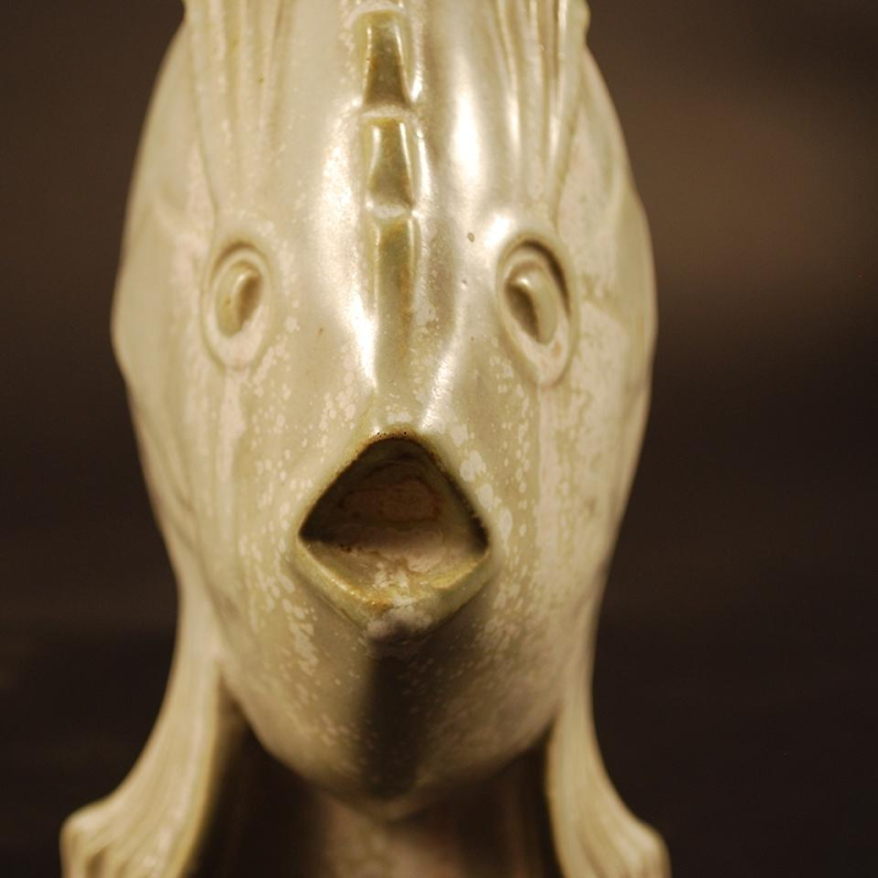 Roger Guerin "Fish" Art Deco - Earthwear Sculpture Salted stoneware - Circa 1925/1930