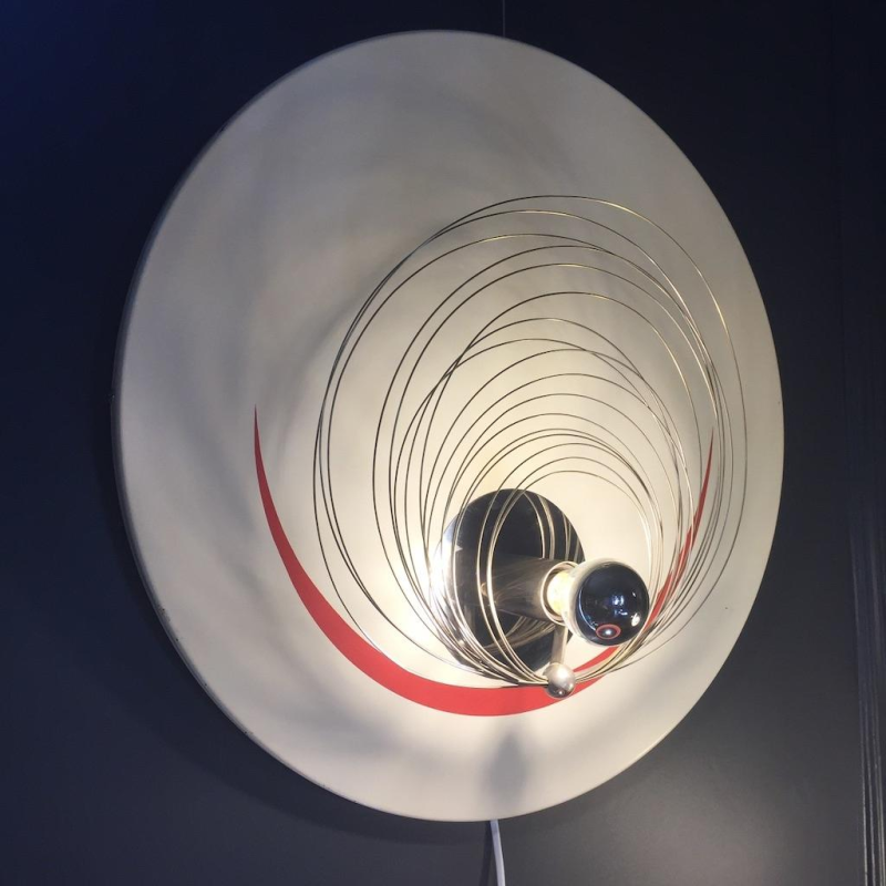 Applique Murale CINETIQUE " Spirale " - Attribué à Georges Vantongerloo 1950