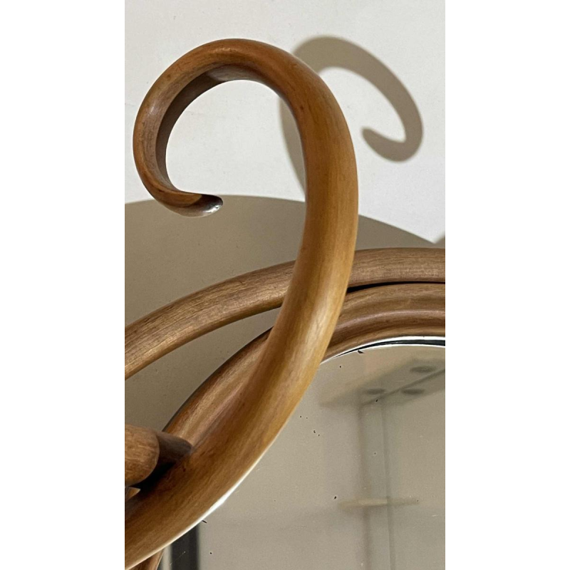 THONET GEBRÜDER / FRERES, Double Porte Manteau N°1 Miroir Bois Courbé, 19ème