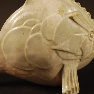Roger Guerin "Fish" Art Deco - Earthwear Sculpture Salted stoneware - Circa 1925/1930