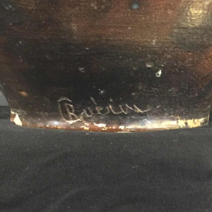 ROGER GUERIN, Monumental vase trilobé, pièce UNIQUE de 102 cm, grès salé Art Deco, 1920