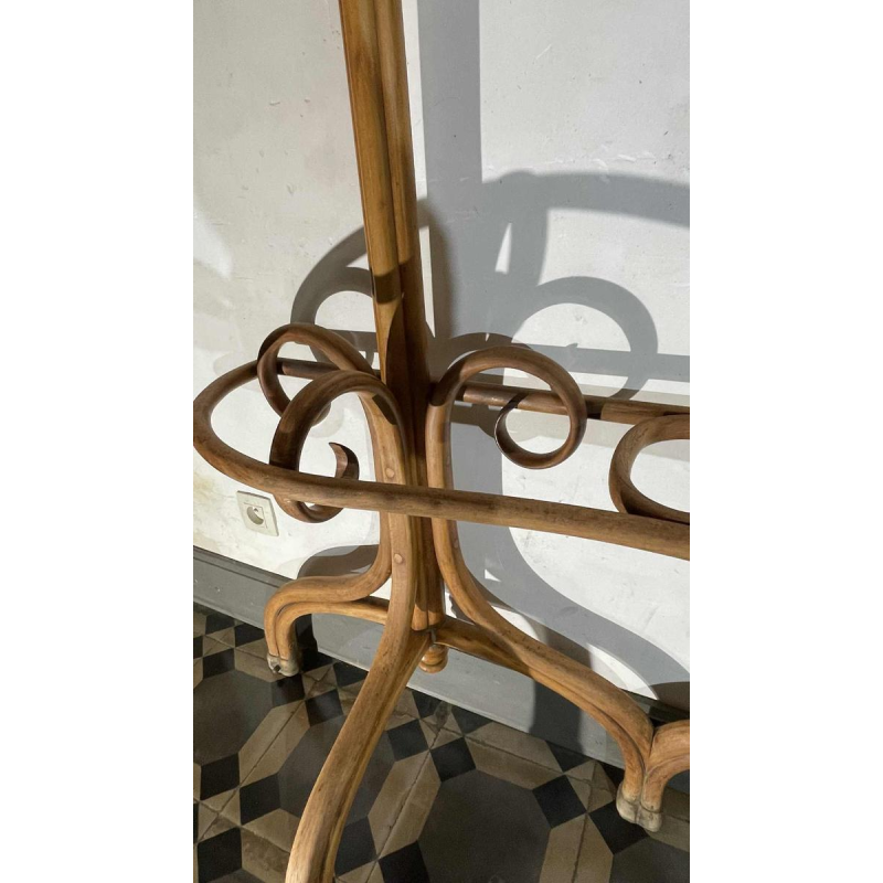 THONET GEBRÜDER / FRERES, Double Porte Manteau N°1 Miroir Bois Courbé, 19ème
