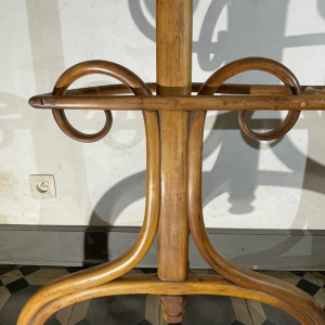 THONET GEBRÜDER / FRERES, Dubbele Kapstok N ° 1 Gebogen Houten Spiegel, 19th