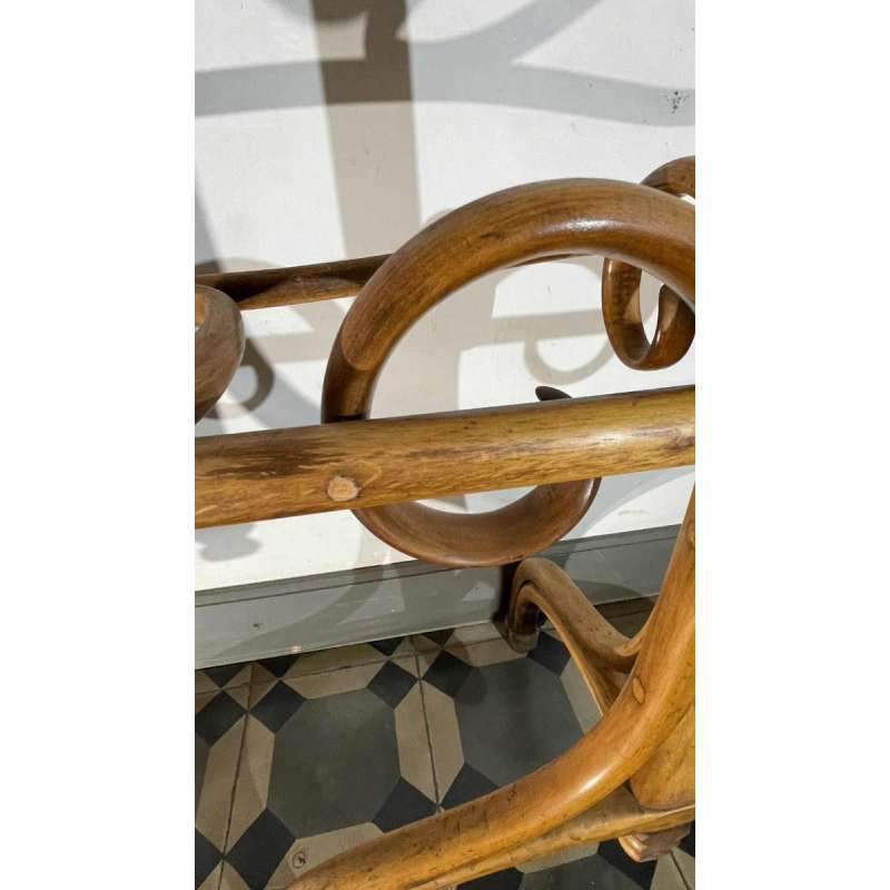 THONET GEBRÜDER / FRERES, Double Porte Manteau N°1 Miroir Bois Courbé, 19ème