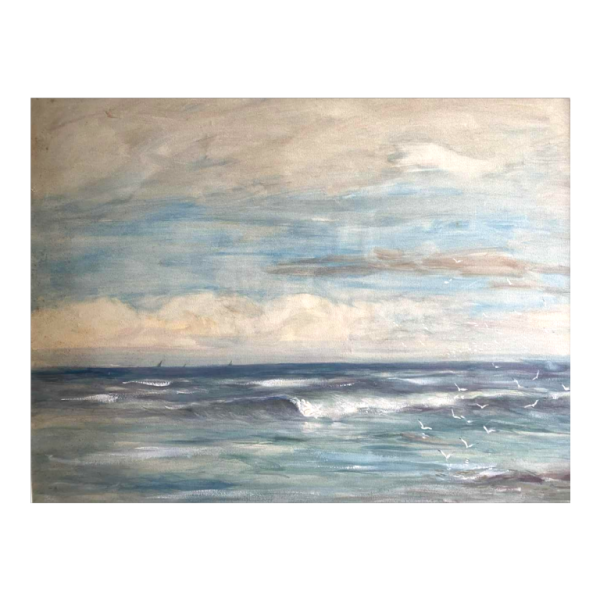 Armand Jamar View of the sea mixed technique, watercolour and gouache on paper, 1911