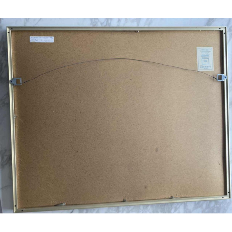 Armand Jamar 'Uitzicht op zee' gemengde techniek, aquarel en gouache op papier, 1911