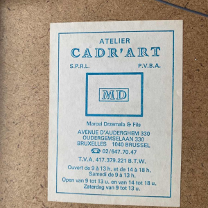 Armand Jamar 'Uitzicht op zee' gemengde techniek, aquarel en gouache op papier, 1911