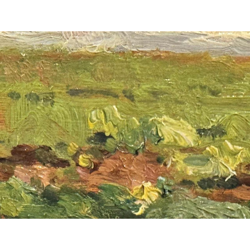 Charles GOUWELOOS "Avant la bourrasque" painting oil on panel