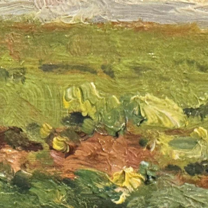 Charles GOUWELOOS " Avant la bourrasque "schilderij olieverf op hout