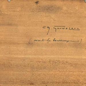 Charles GOUWELOOS " Avant la bourrasque "schilderij olieverf op hout