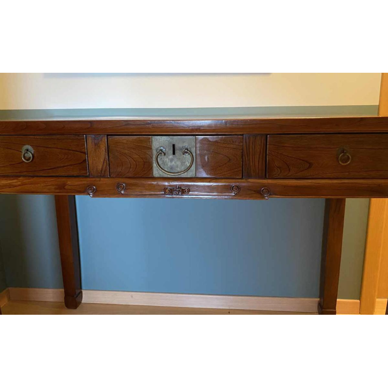 Indo-Chinese elm console, XXth c