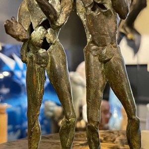 Jean Delcourt "Baseball Players", lost wax bronze sculpture 1/1 in 2002