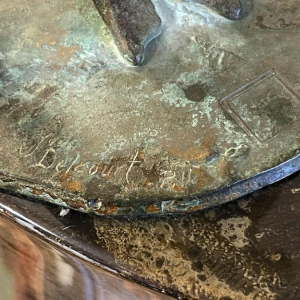 Jean Delcourt "Baseball Players", lost wax bronze sculpture 1/1 in 2002