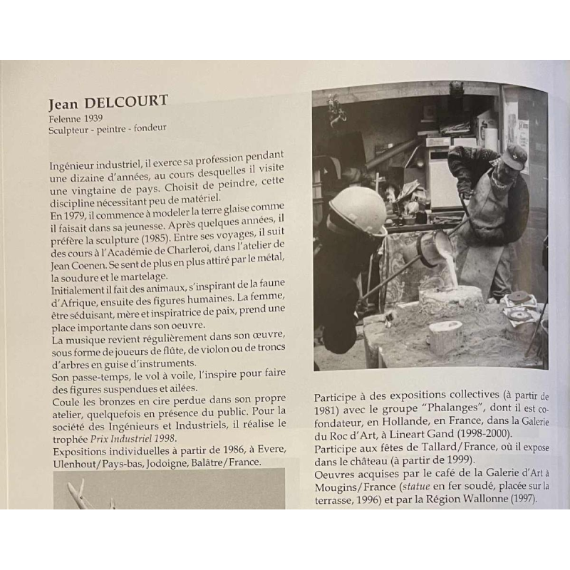 Jean Delcourt "Honkbalspelers", bronzen beeldhouwwerk in verloren was 1/1, 2002