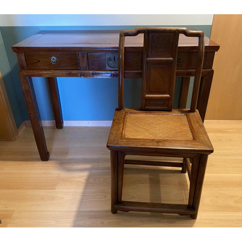 Indo-Chinese elm console, XXth c