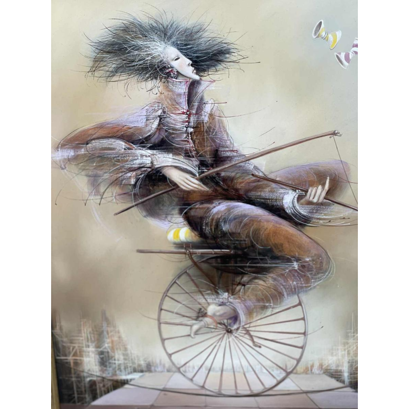 Jean-Claude DRESSE (1946-): "Le funambule" (The tightrope walker)