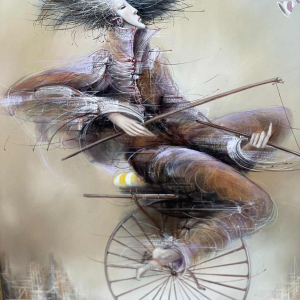 Jean-Claude DRESSE (1946-): "Le funambule" (De koorddanser)