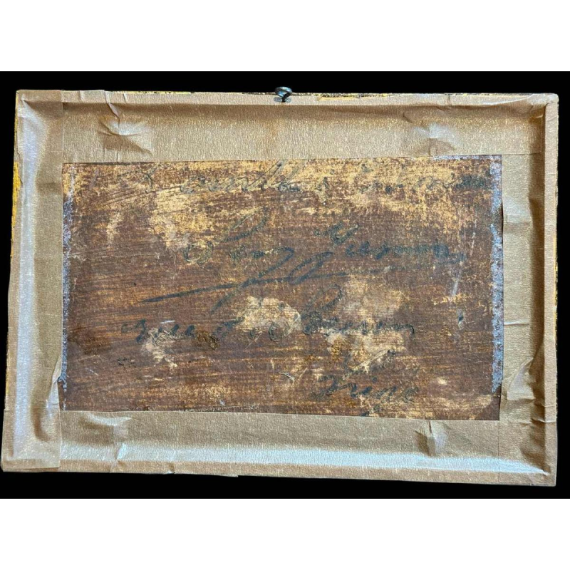 Léon JAMIN ‘The Ourthe at Esneux’ painting oil on panel