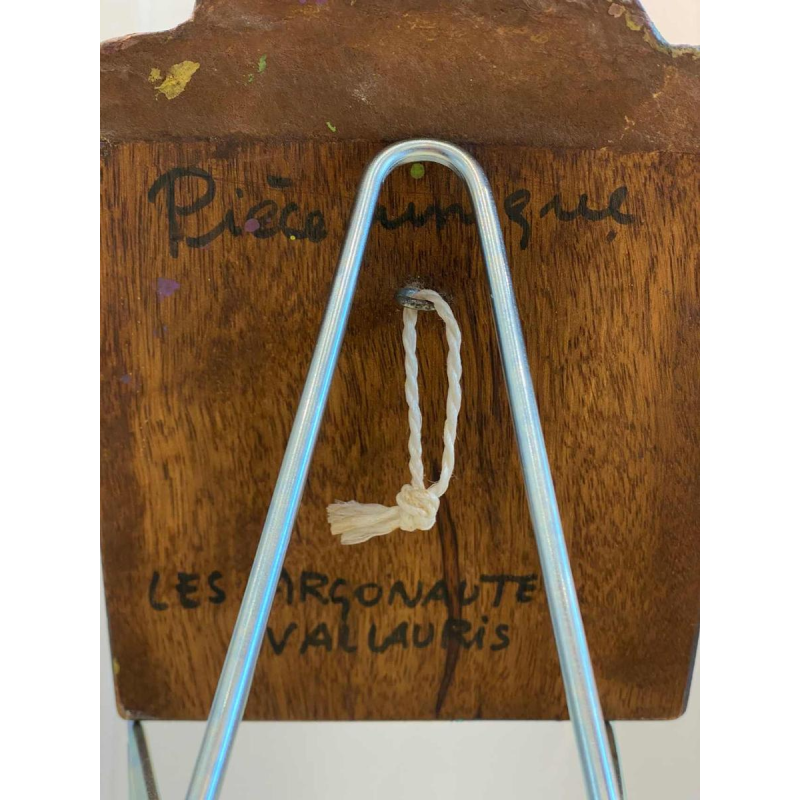 De Argonauten / Vallauris, keramische spiegel met duiven, 20ste eeuw