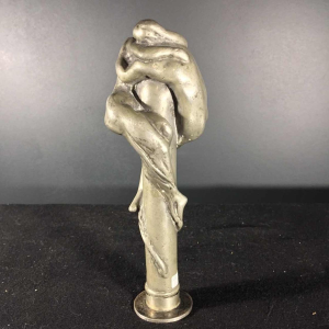 OMER DIERICKX, Rare Art Nouveau Seal Stamp Stamp, pewter nudes sculpture, 1900s