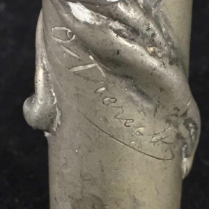 OMER DIERICKX, Rare Art Nouveau Seal Stamp Stamp, pewter nudes sculpture, 1900s